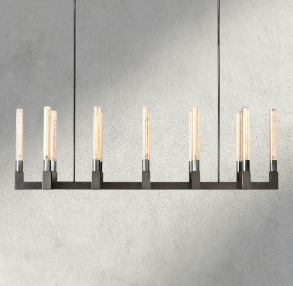 Cennela Linear Chandelier 55", 67" - GILDLAMPS