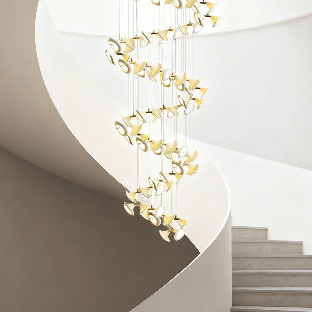 Ceramic Chandeliers Luxury Tulip Flower Ceiling Light - GILDLAMPS