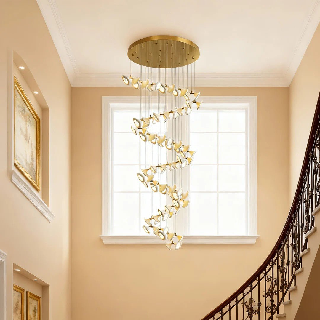 Ceramic Chandeliers Luxury Tulip Flower Ceiling Light - GILDLAMPS