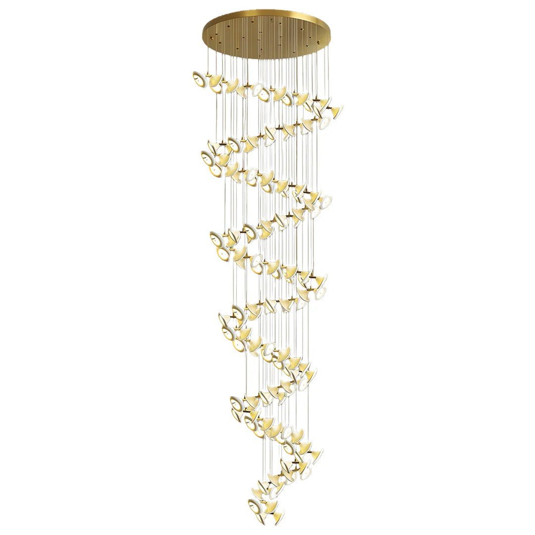 Ceramic Chandeliers Luxury Tulip Flower Ceiling Light - GILDLAMPS