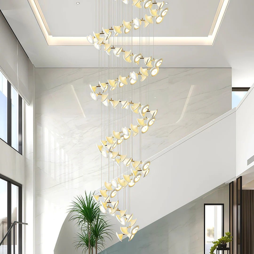 Ceramic Chandeliers Luxury Tulip Flower Ceiling Light - GILDLAMPS