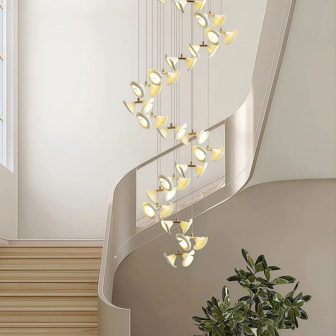 Ceramic Chandeliers Luxury Tulip Flower Ceiling Light - GILDLAMPS