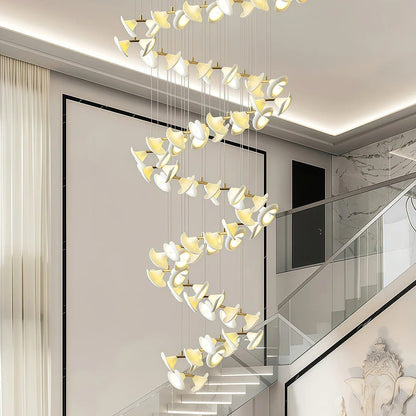 Ceramic Chandeliers Luxury Tulip Flower Ceiling Light - GILDLAMPS