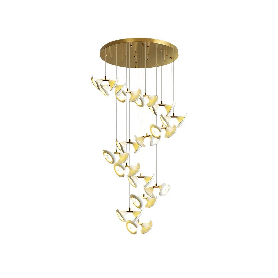 Ceramic Chandeliers Luxury Tulip Flower Ceiling Light - GILDLAMPS