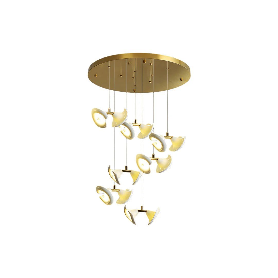 Ceramic Chandeliers Luxury Tulip Flower Ceiling Light - GILDLAMPS