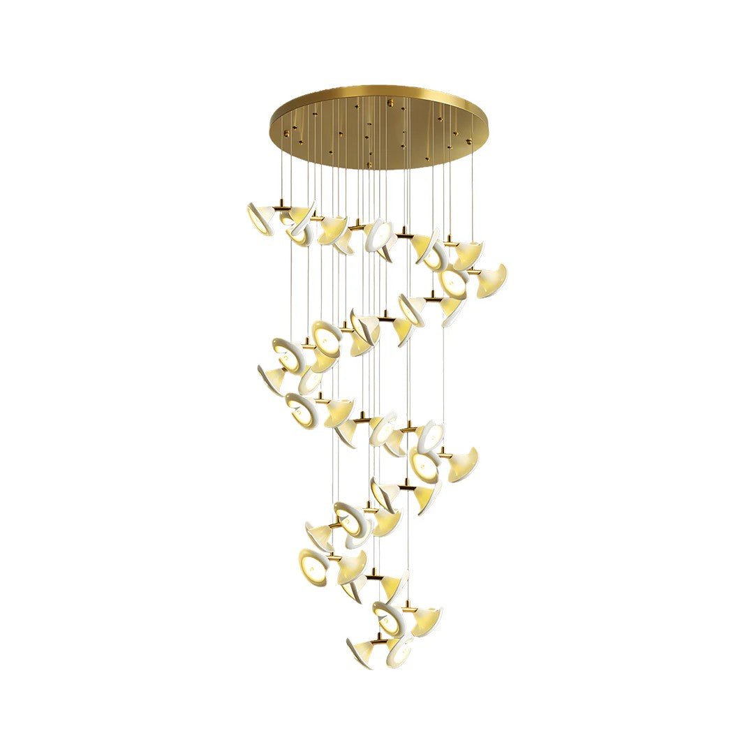 Ceramic Chandeliers Luxury Tulip Flower Ceiling Light - GILDLAMPS