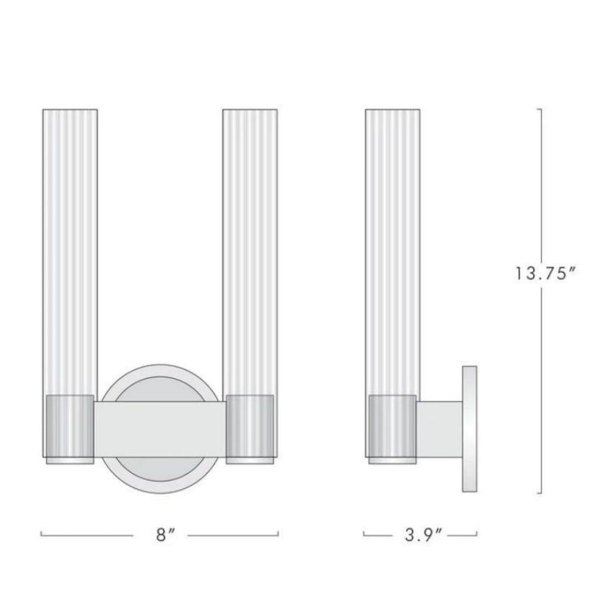 Chantelle Double Sconce - GILDLAMPS