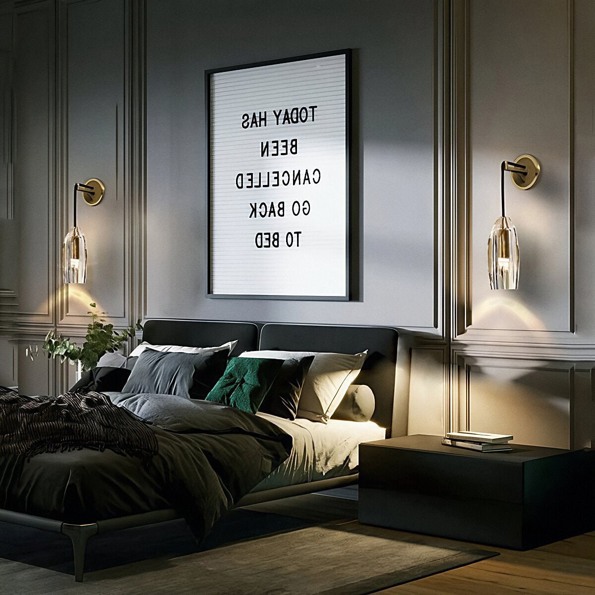 Chapt Crystal Shade Wall Sconce - GILDLAMPS