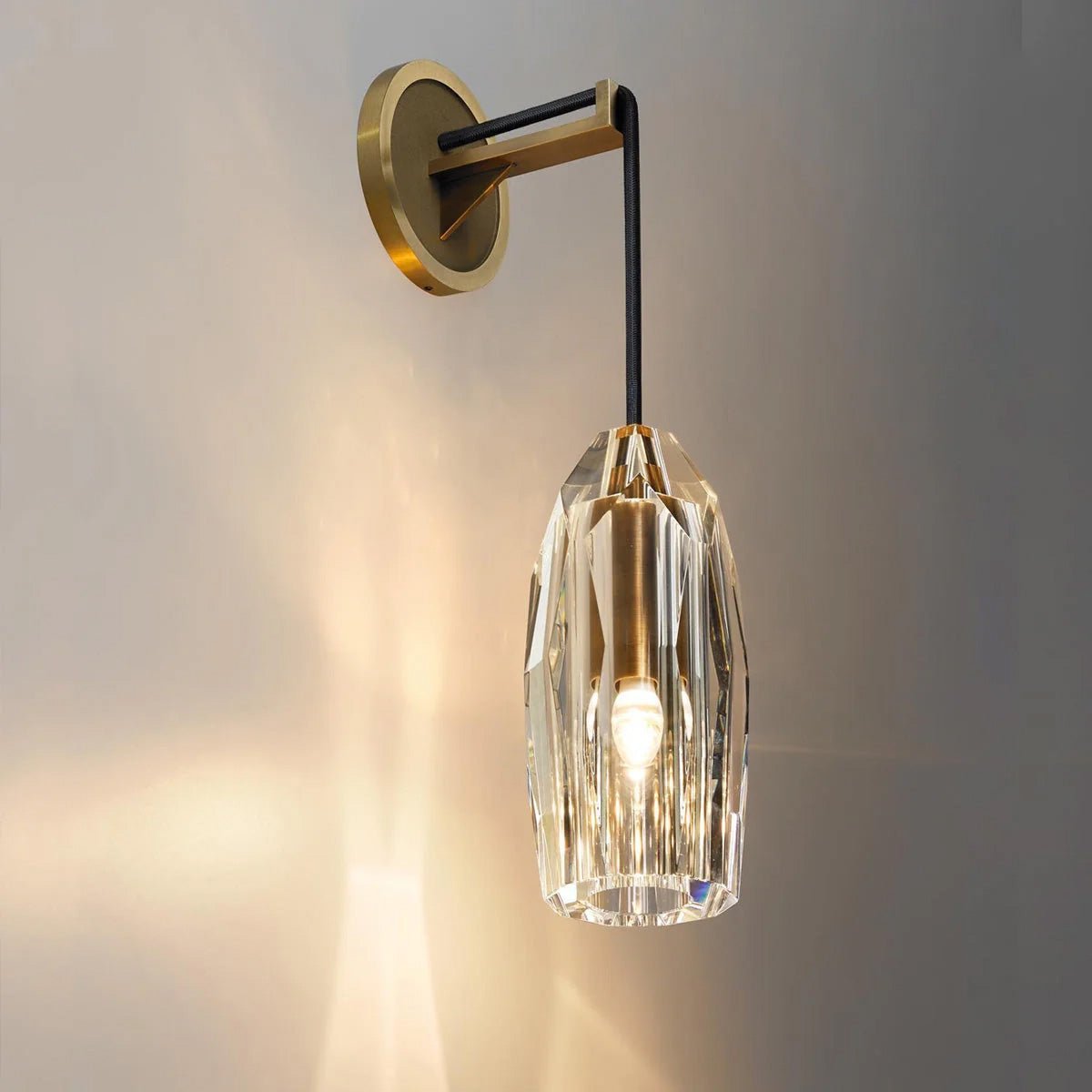 Chapt Crystal Shade Wall Sconce - GILDLAMPS
