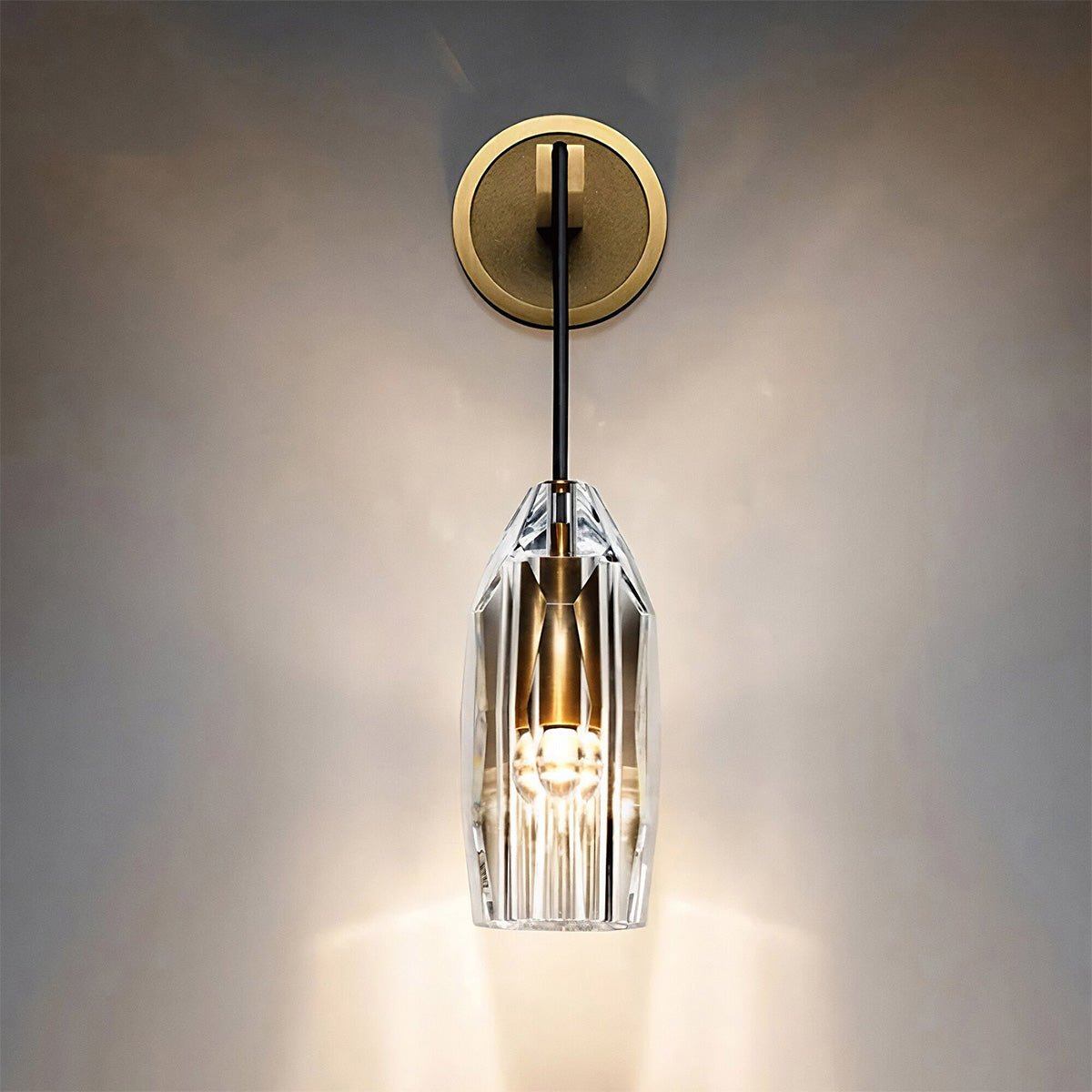 Chapt Crystal Shade Wall Sconce - GILDLAMPS