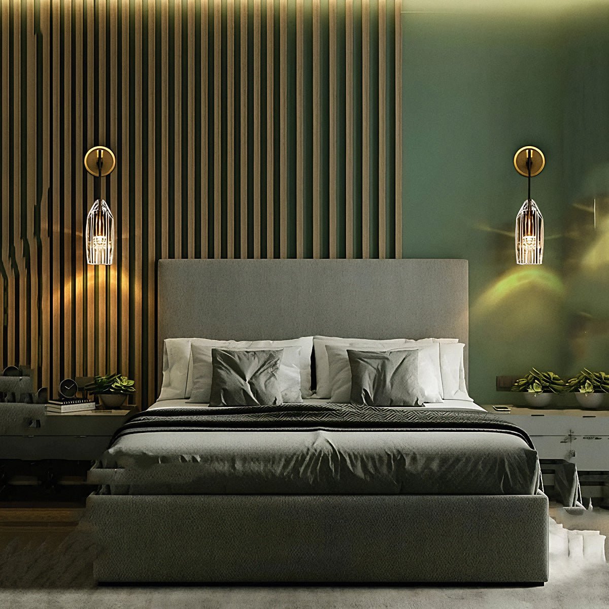 Chapt Crystal Shade Wall Sconce - GILDLAMPS