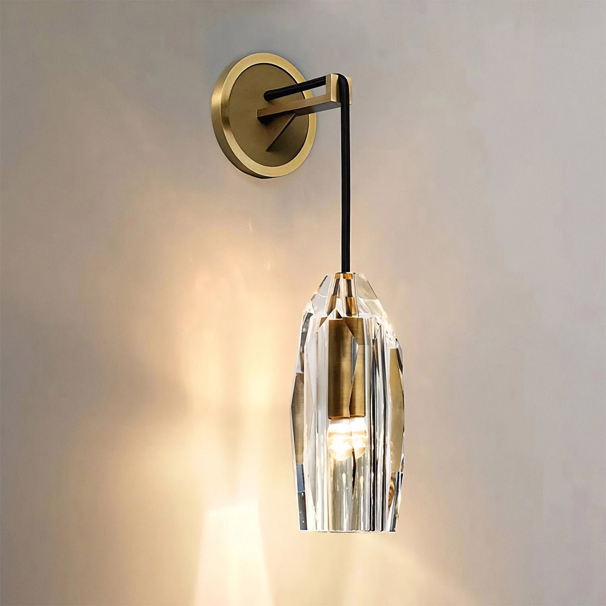 Chapt Crystal Shade Wall Sconce - GILDLAMPS