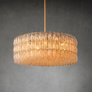 Chiaravalle Clear Glass Round Chandelier 37"47''62'' - GILDLAMPS