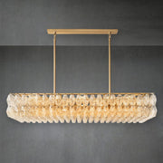 Chiaravalle Glass Rectangular Chandelier 54" - GILDLAMPS