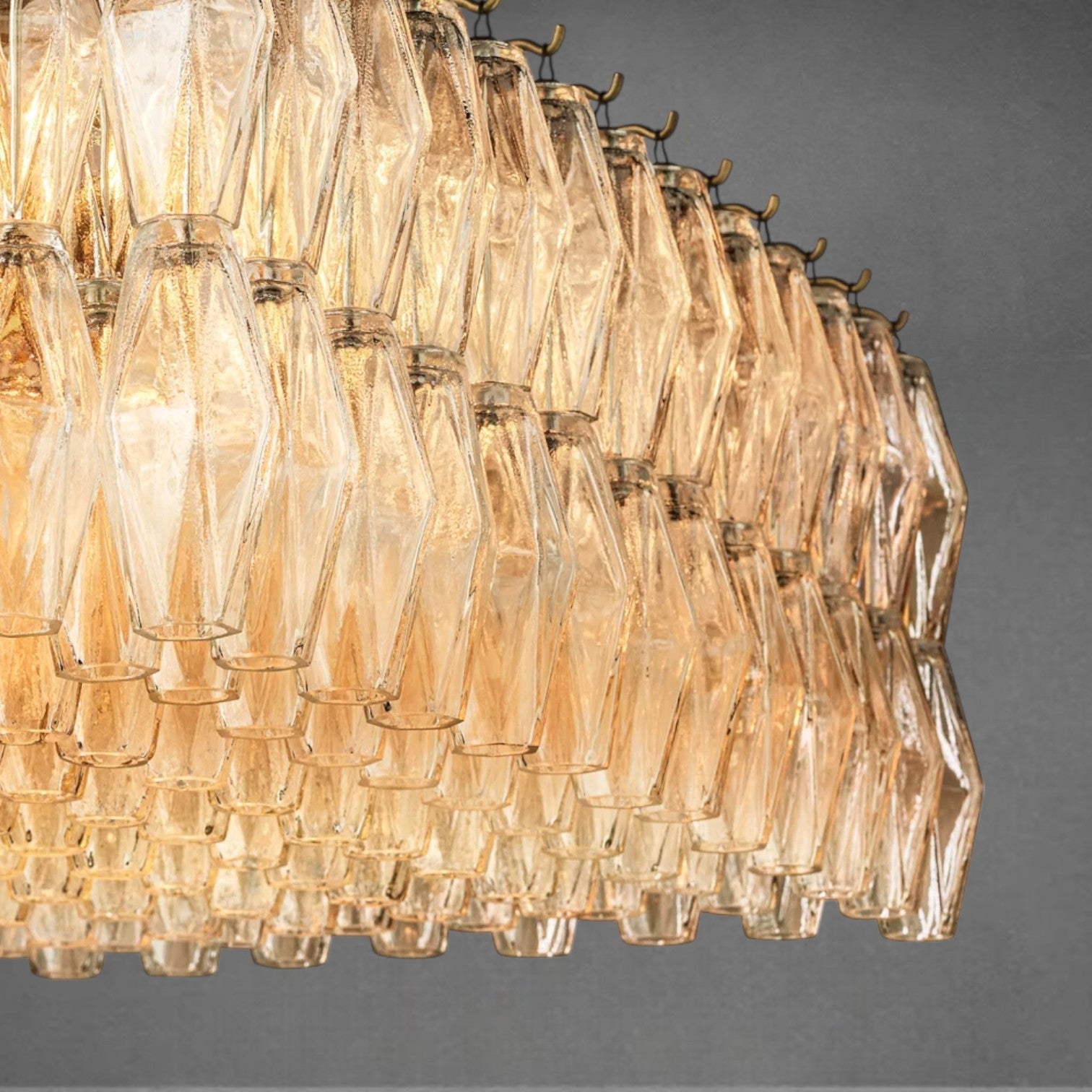Chiaravalle Glass Rectangular Chandelier 54" - GILDLAMPS