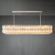Chiaravalle Glass Rectangular Chandelier 74" - GILDLAMPS