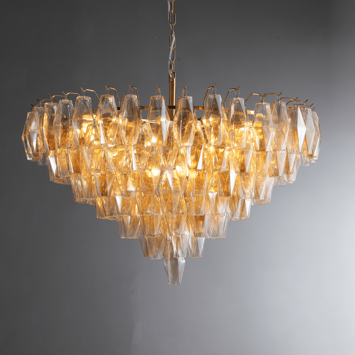 Chiaravalle Glass Tiered Round Chandelier 37"D 47''D 62''D - GILDLAMPS