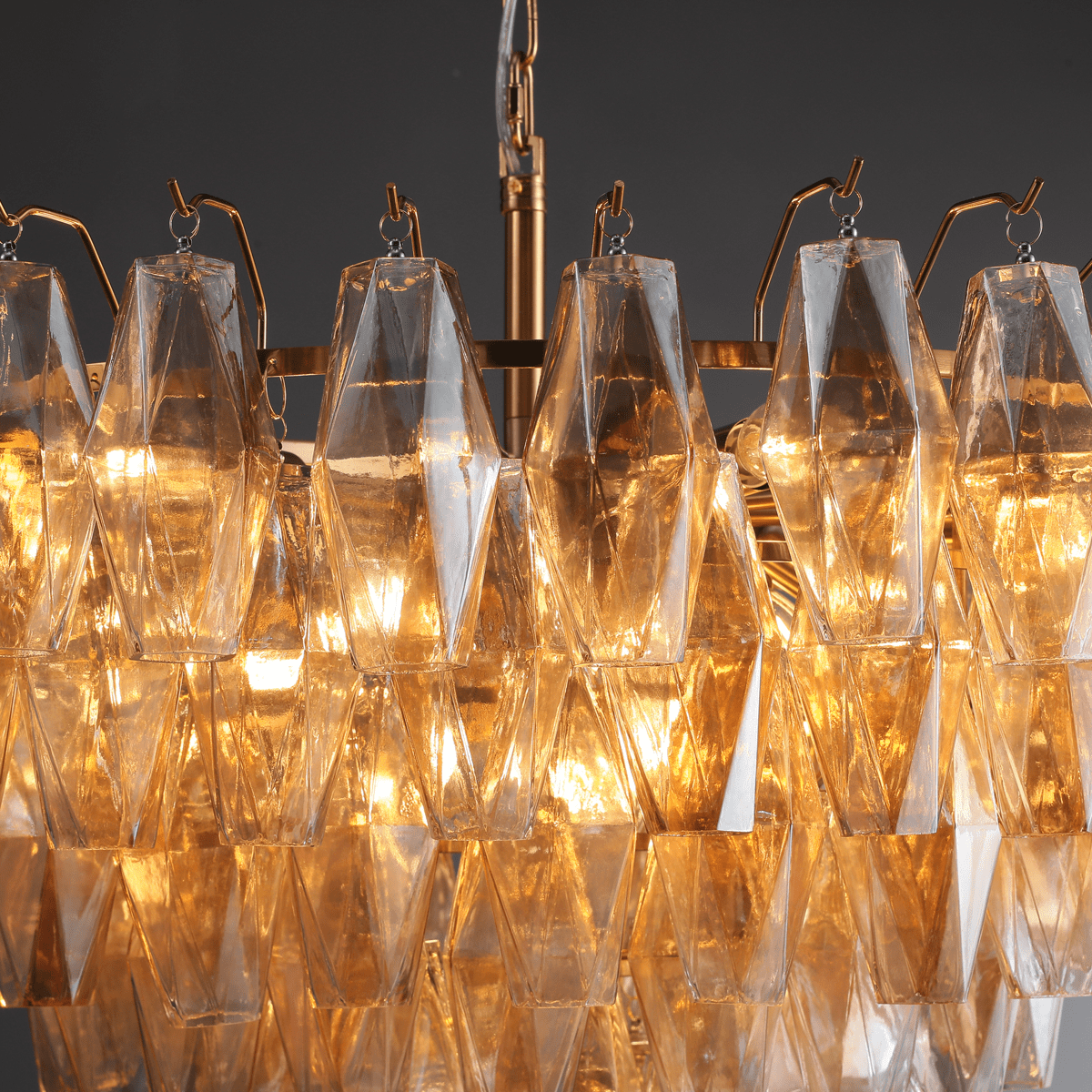 Chiaravalle Glass Tiered Round Chandelier 37"D 47''D 62''D - GILDLAMPS