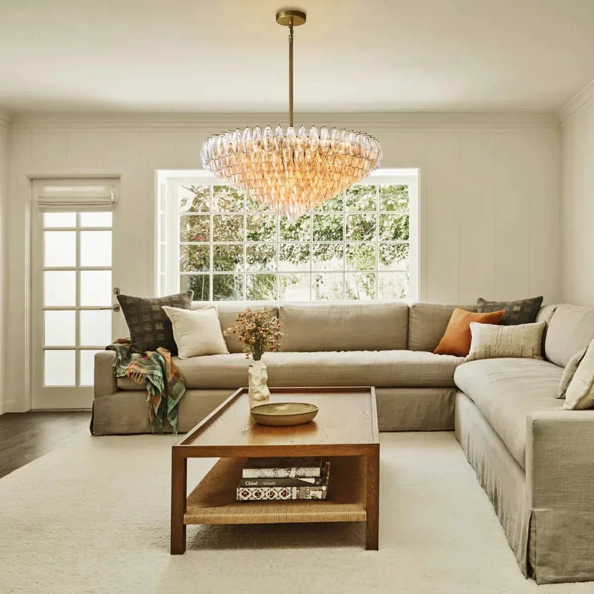 Chiaravalle Glass Tiered Round Chandelier 37"D 47''D 62''D - GILDLAMPS