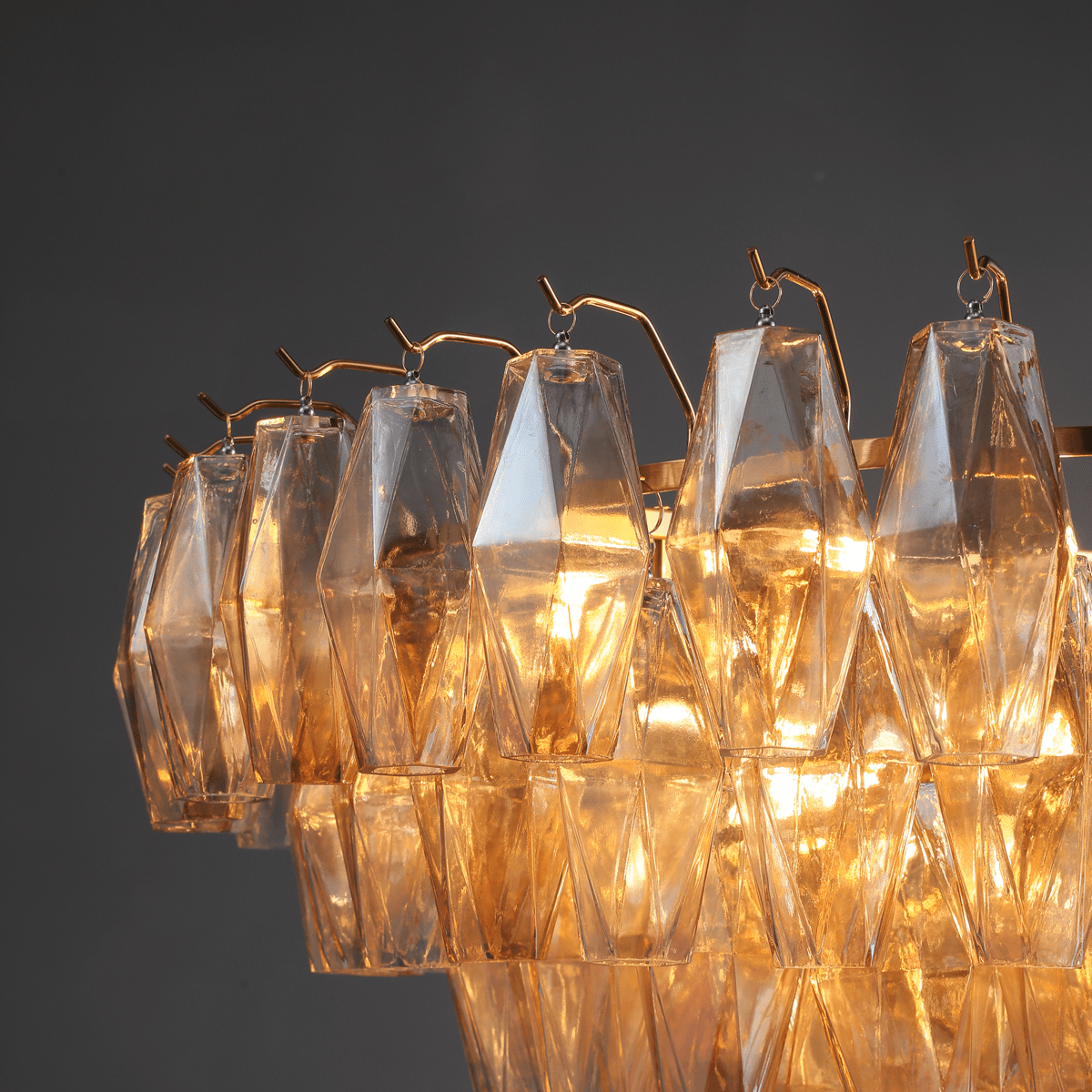 Chiaravalle Glass Tiered Round Chandelier 37"D 47''D 62''D - GILDLAMPS