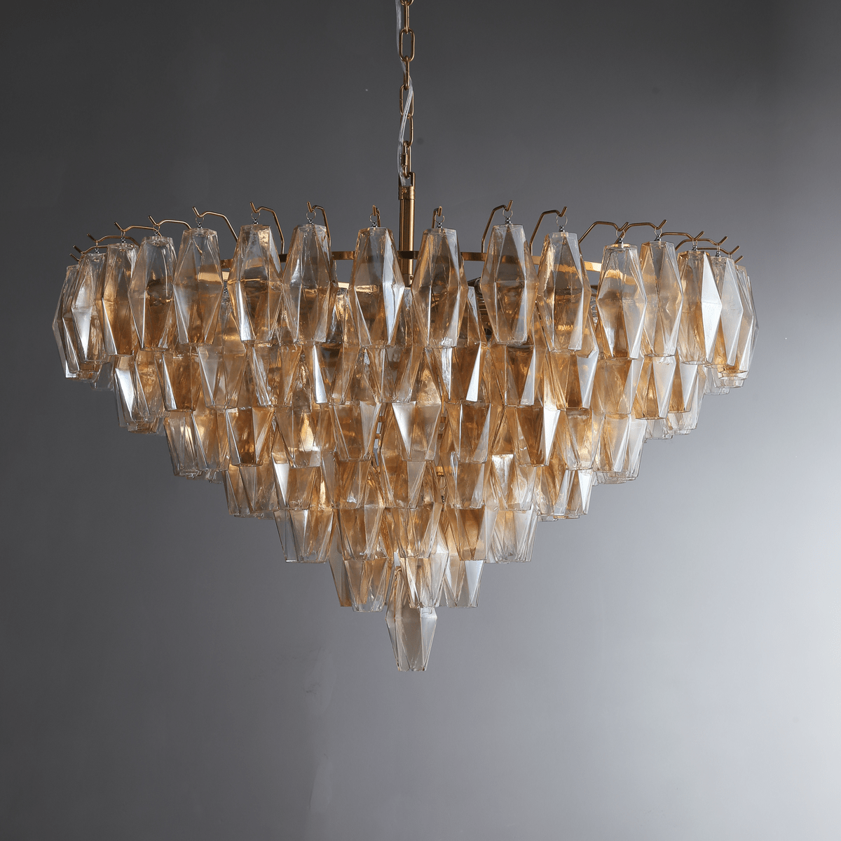 Chiaravalle Glass Tiered Round Chandelier 37"D 47''D 62''D - GILDLAMPS
