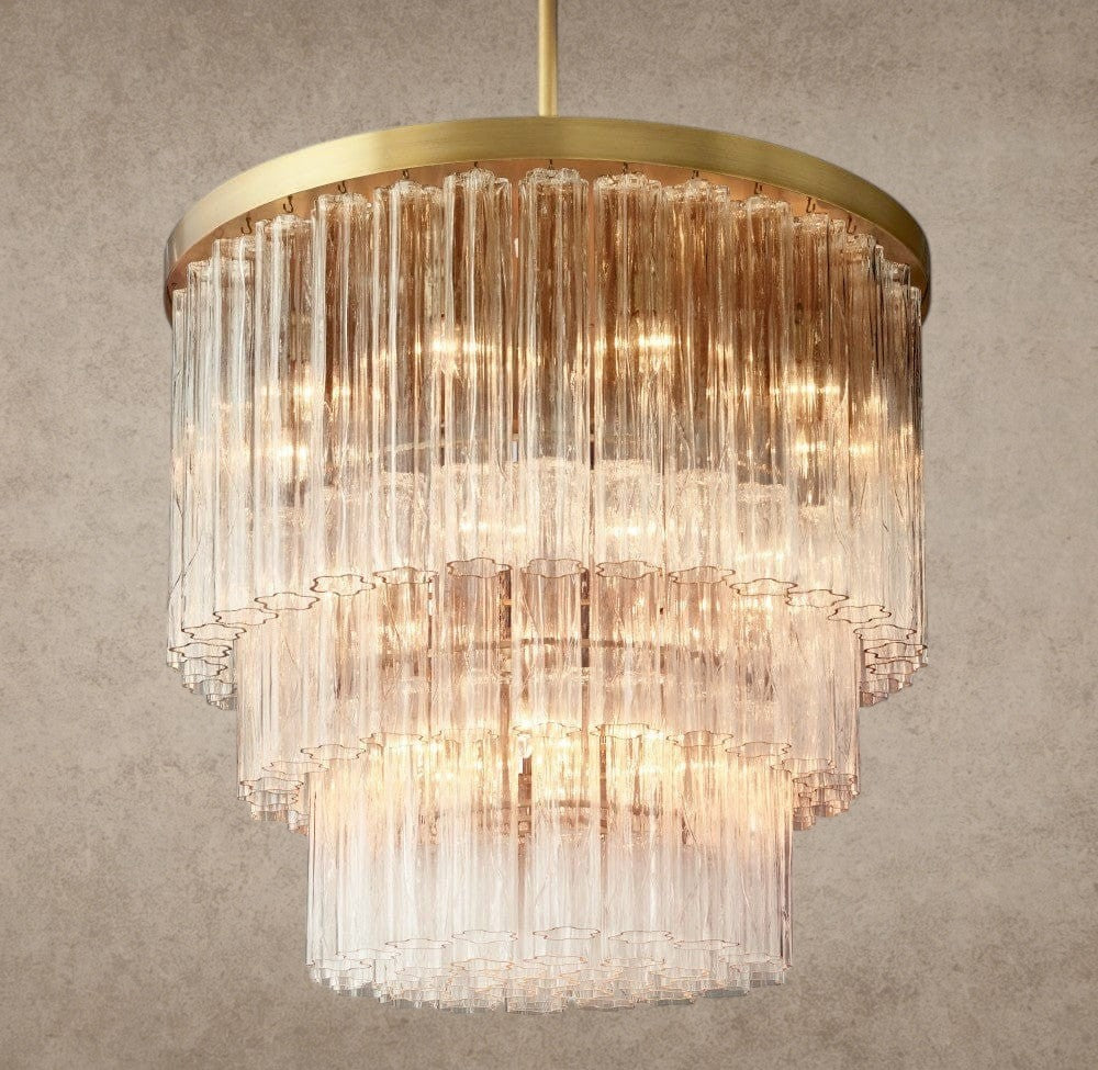 Cielo Three-Tier Round Chandelier 36 inch, 48 inch