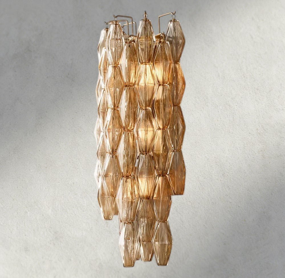 CIHELA CLEAR/ SMOKE GLASS GRAND SCONCE 30" - GILDLAMPS