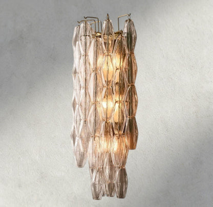 CIHELA CLEAR/ SMOKE GLASS GRAND SCONCE 30" - GILDLAMPS