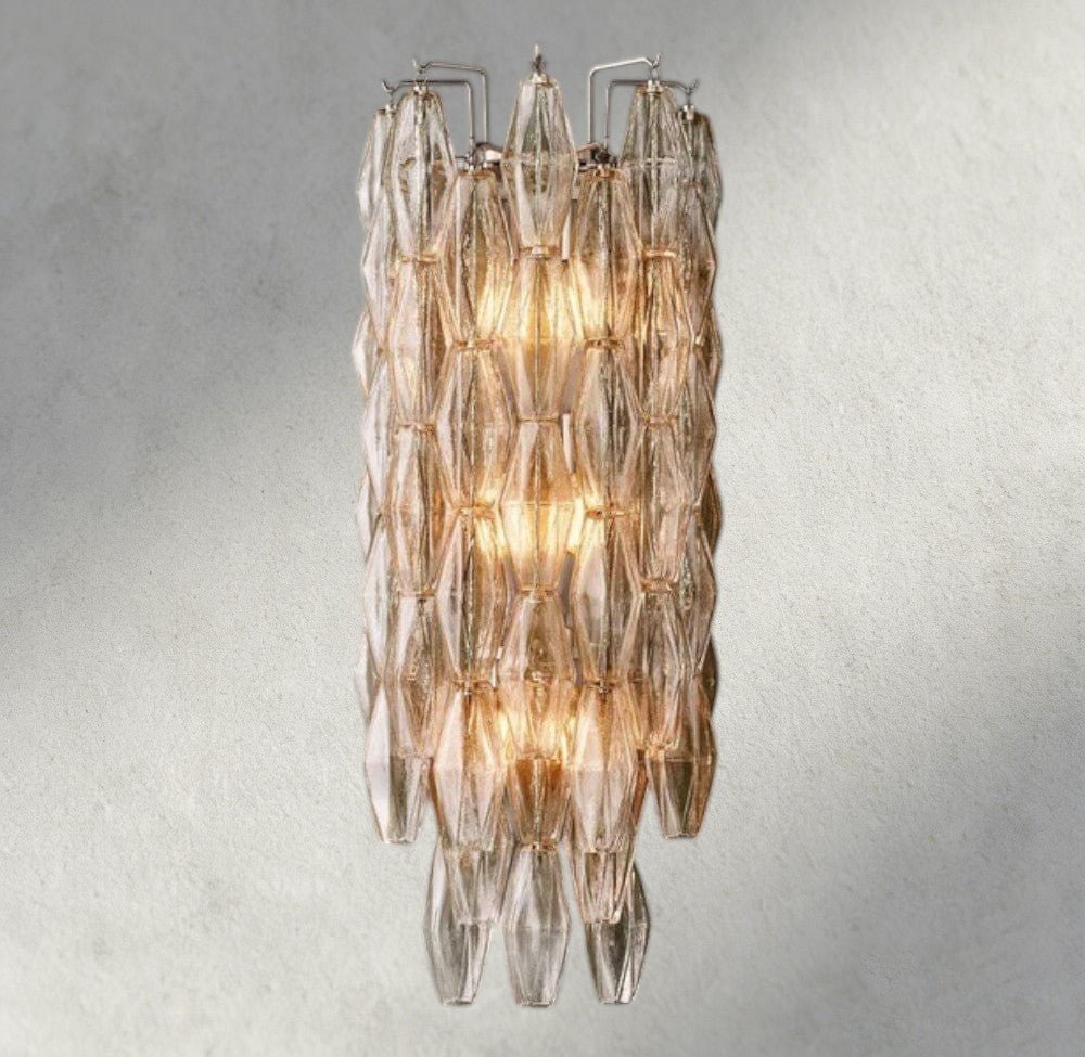 CIHELA CLEAR/ SMOKE GLASS GRAND SCONCE 30" - GILDLAMPS