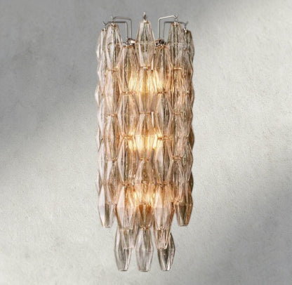 CIHELA CLEAR/ SMOKE GLASS GRAND SCONCE 30" - GILDLAMPS