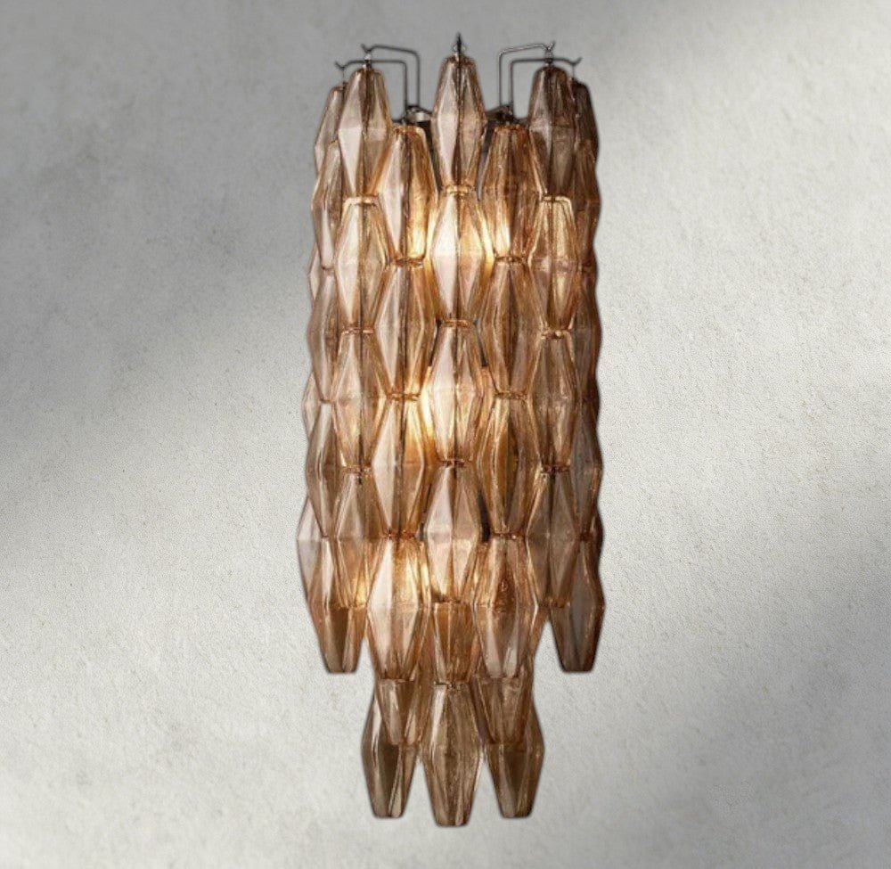 CIHELA CLEAR/ SMOKE GLASS GRAND SCONCE 30" - GILDLAMPS