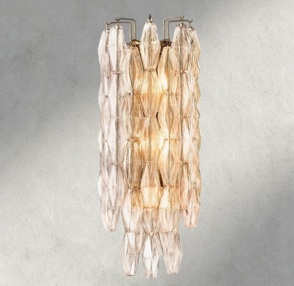 CIHELA CLEAR/ SMOKE GLASS GRAND SCONCE 30" - GILDLAMPS