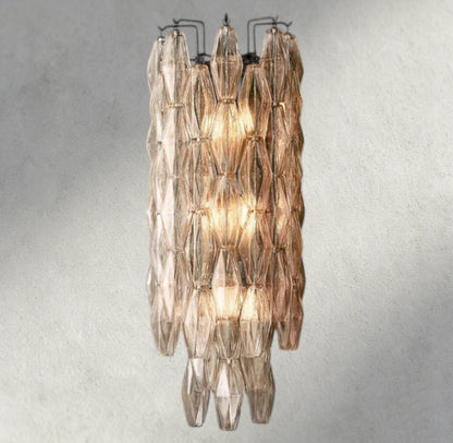 CIHELA CLEAR/ SMOKE GLASS GRAND SCONCE 30" - GILDLAMPS