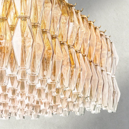 CIHELA CLEAR/ SMOKE GLASS RECTANGULAR CHANDELIER 54", 74" - GILDLAMPS