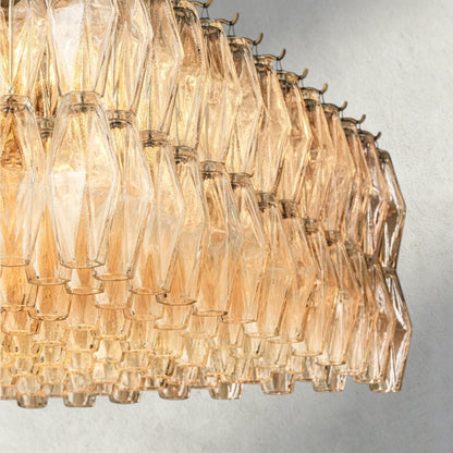 CIHELA CLEAR/ SMOKE GLASS RECTANGULAR CHANDELIER 54", 74" - GILDLAMPS