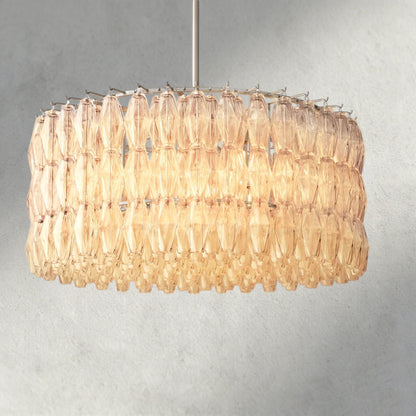 CIHELA CLEAR/ SMOKE GLASS ROUND CHANDELIER 37", 47", 62" - GILDLAMPS