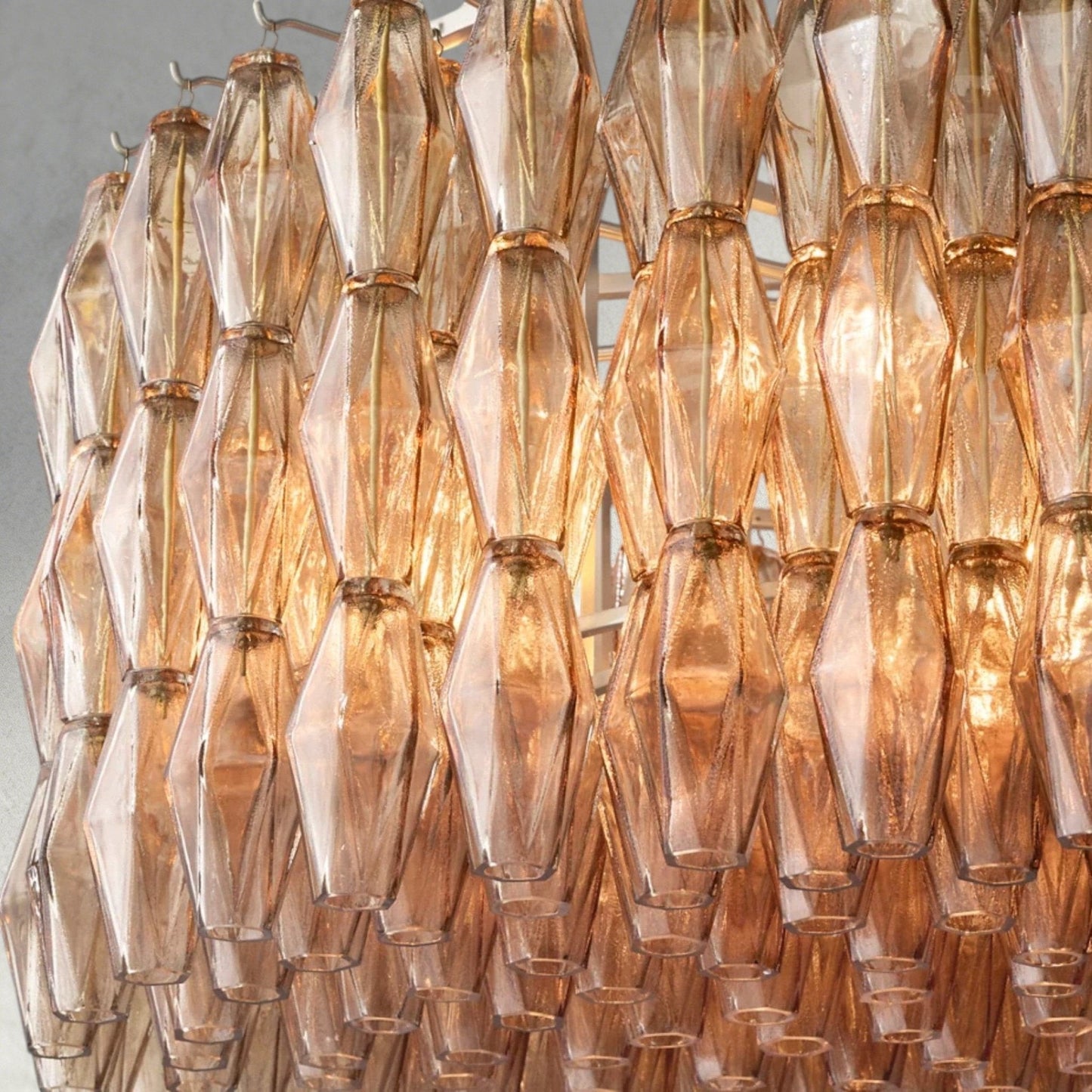 CIHELA CLEAR/ SMOKE GLASS ROUND CHANDELIER 37", 47", 62" - GILDLAMPS