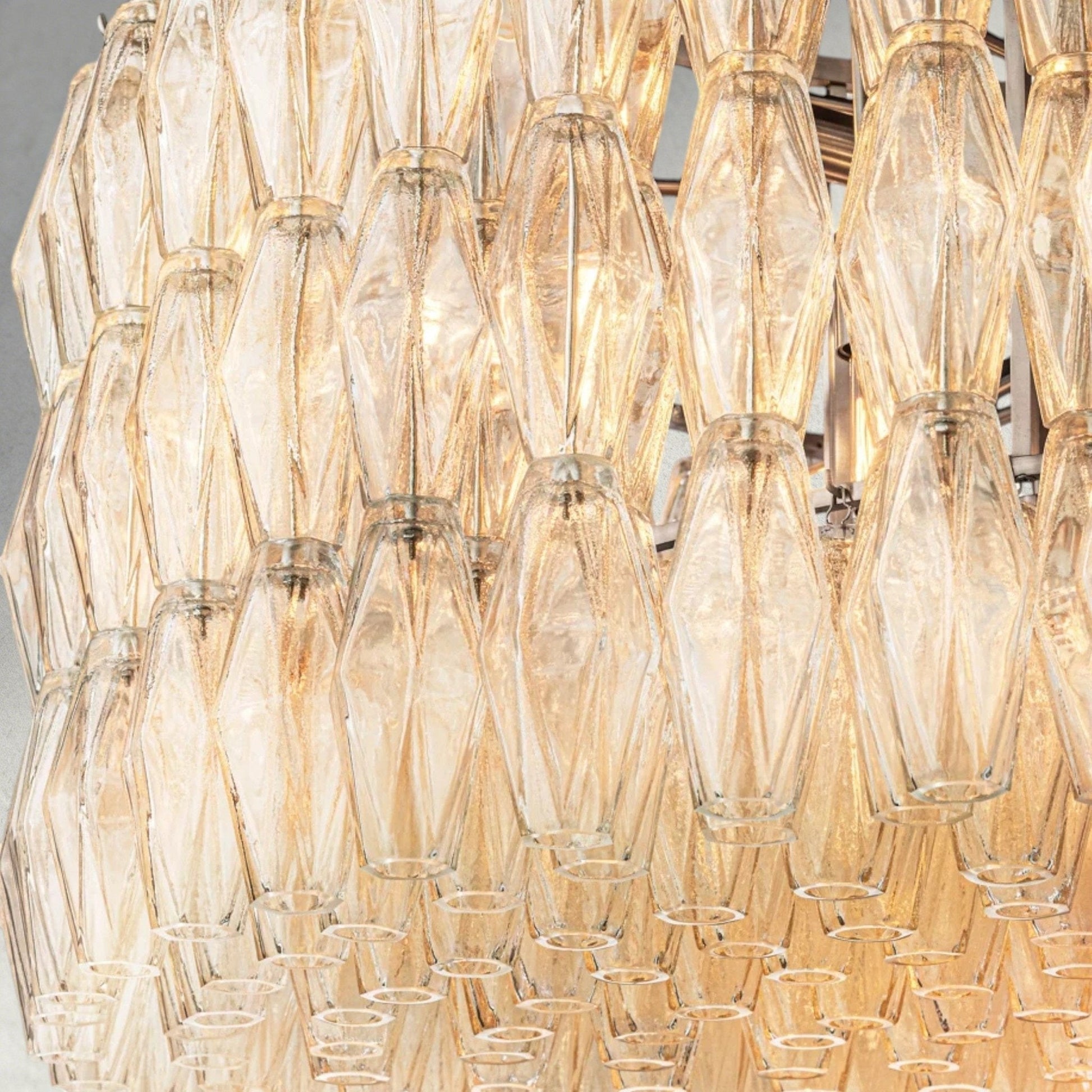 CIHELA CLEAR/ SMOKE GLASS ROUND CHANDELIER 37", 47", 62" - GILDLAMPS