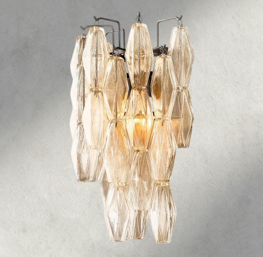 CIHELA CLEAR/ SMOKE GLASS SCONCE 19" - GILDLAMPS