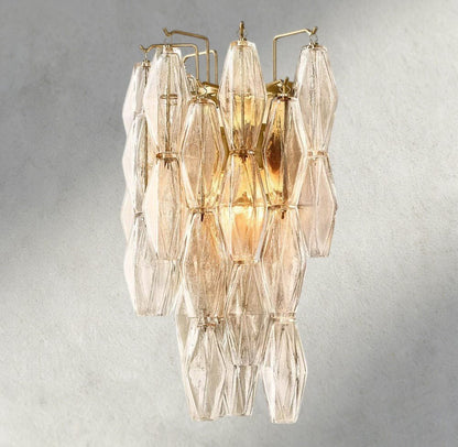 CIHELA CLEAR/ SMOKE GLASS SCONCE 19" - GILDLAMPS