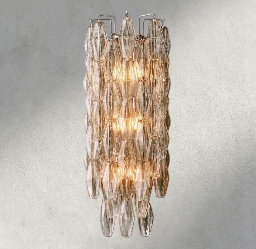 CIHELA CLEAR/ SMOKE GLASS SCONCE 19" - GILDLAMPS