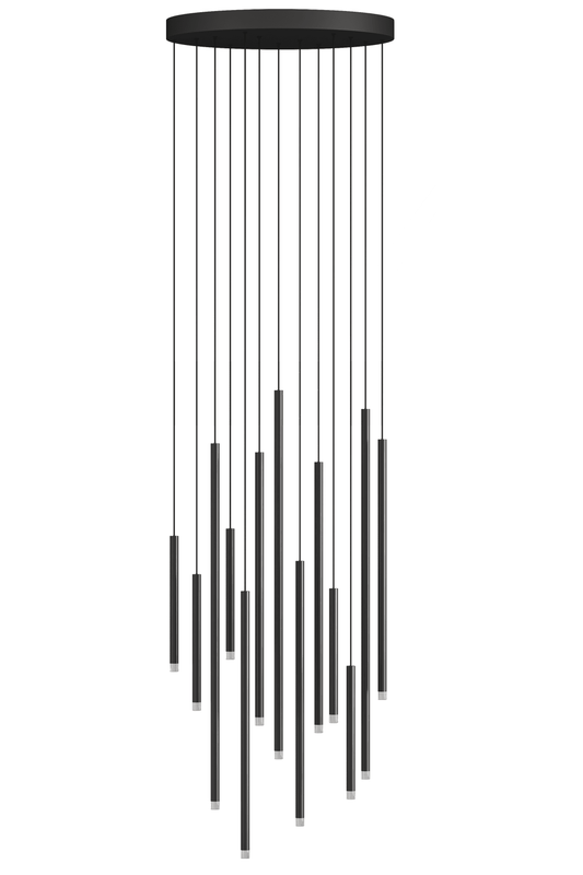 Clustered Tubes LED Chandelier by Aurorae Lighting - GILDLAMPS