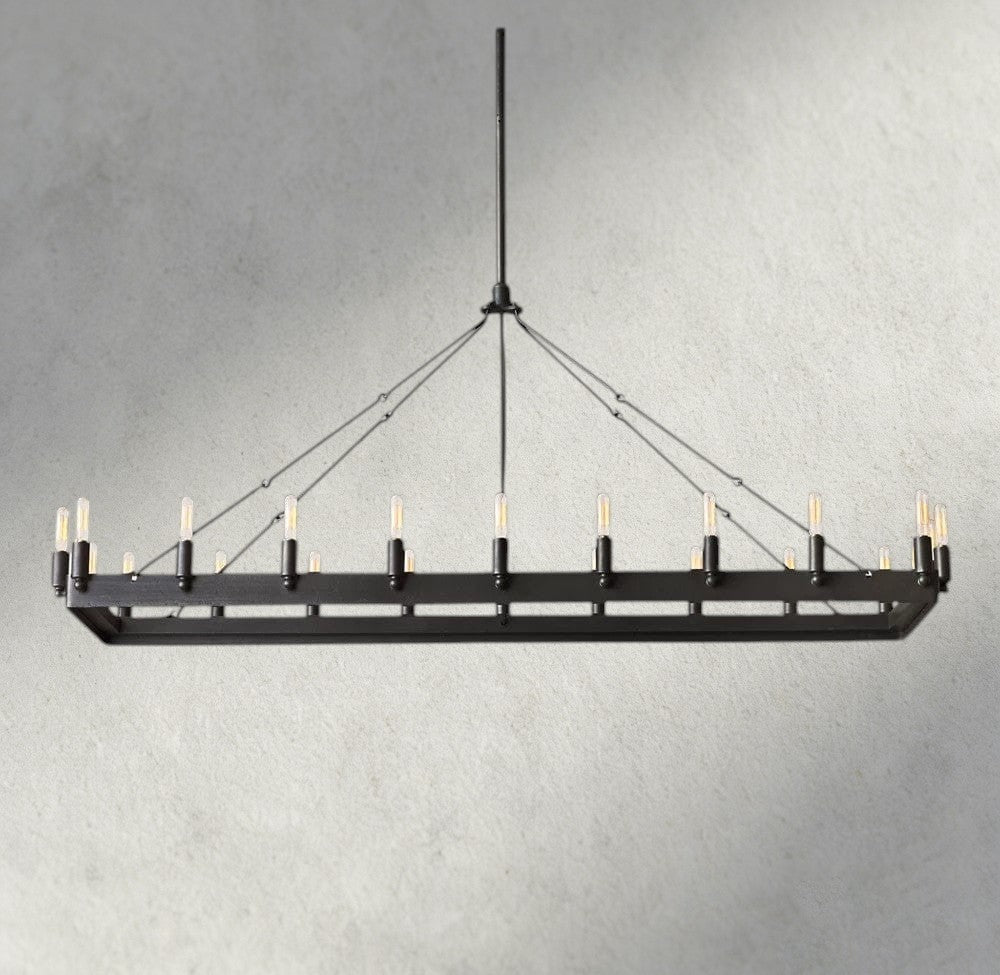Cominv Rectangular Outdoor Chandelier 41", 54" - GILDLAMPS