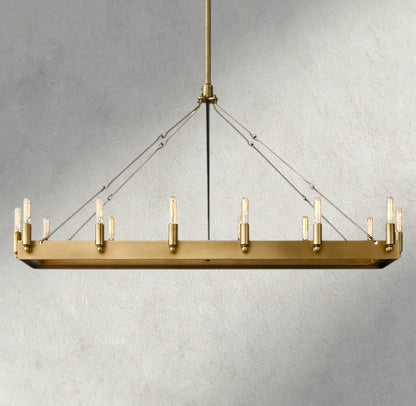 Cominv Rectangular Outdoor Chandelier 41", 54" - GILDLAMPS