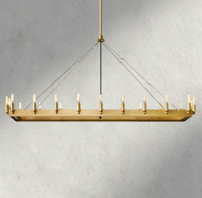 Cominv Rectangular Outdoor Chandelier 41", 54" - GILDLAMPS