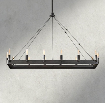 Cominv Rectangular Outdoor Chandelier 41", 54" - GILDLAMPS