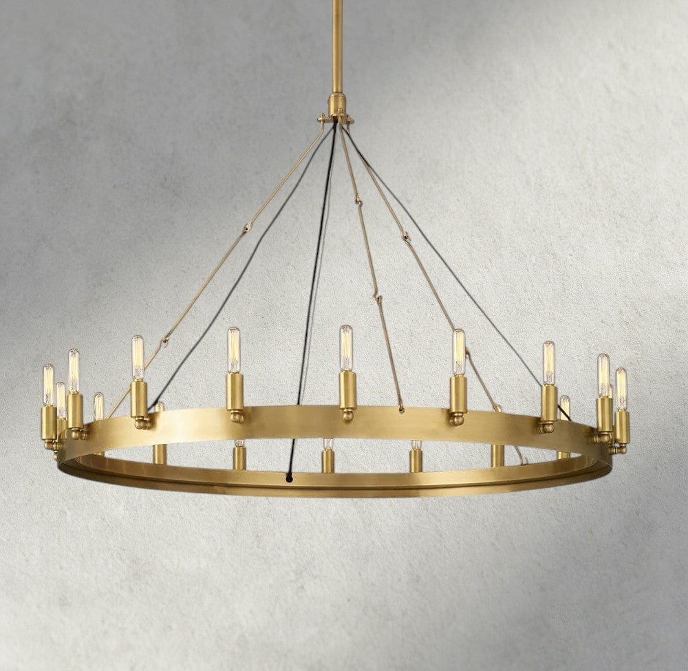 Cominv Round Outdoor Chandelier 26", 38", 50", 63", 73" - GILDLAMPS