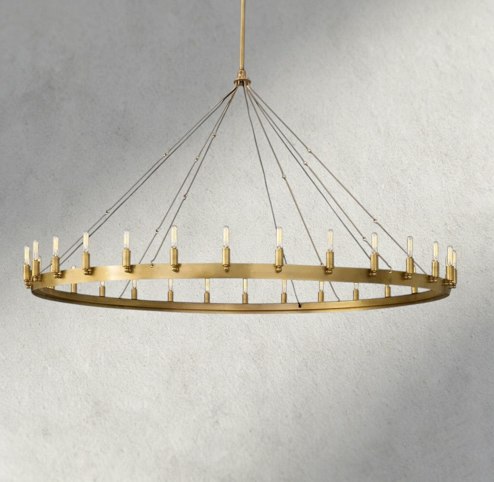 Cominv Round Outdoor Chandelier 26", 38", 50", 63", 73" - GILDLAMPS