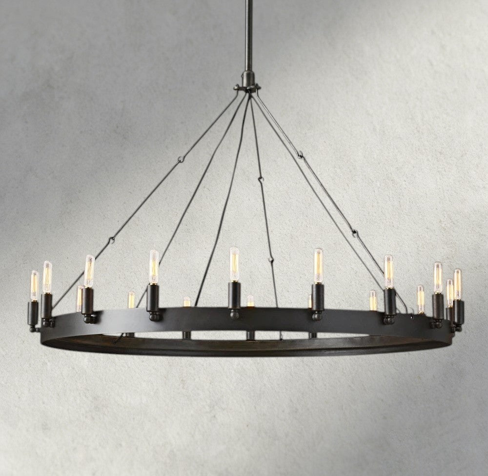 Cominv Round Outdoor Chandelier 26", 38", 50", 63", 73" - GILDLAMPS