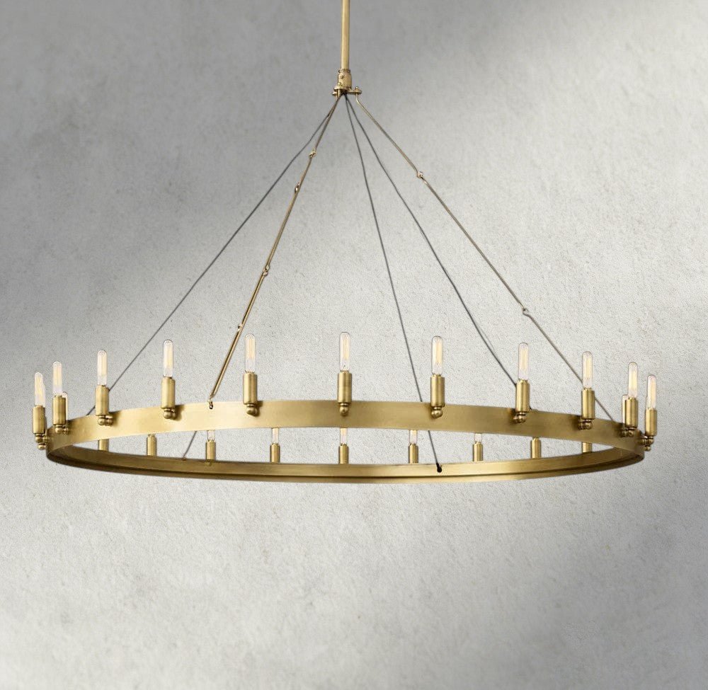 Cominv Round Outdoor Chandelier 26", 38", 50", 63", 73" - GILDLAMPS